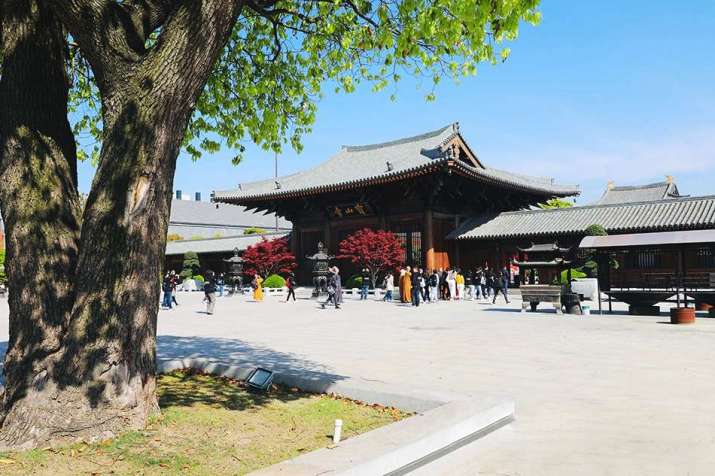 上海有座宫殿式寺院 中国难得一见 晚唐宫殿式建筑风格 体现通达自然 天地融合之义 佛门网 香港佛教网站